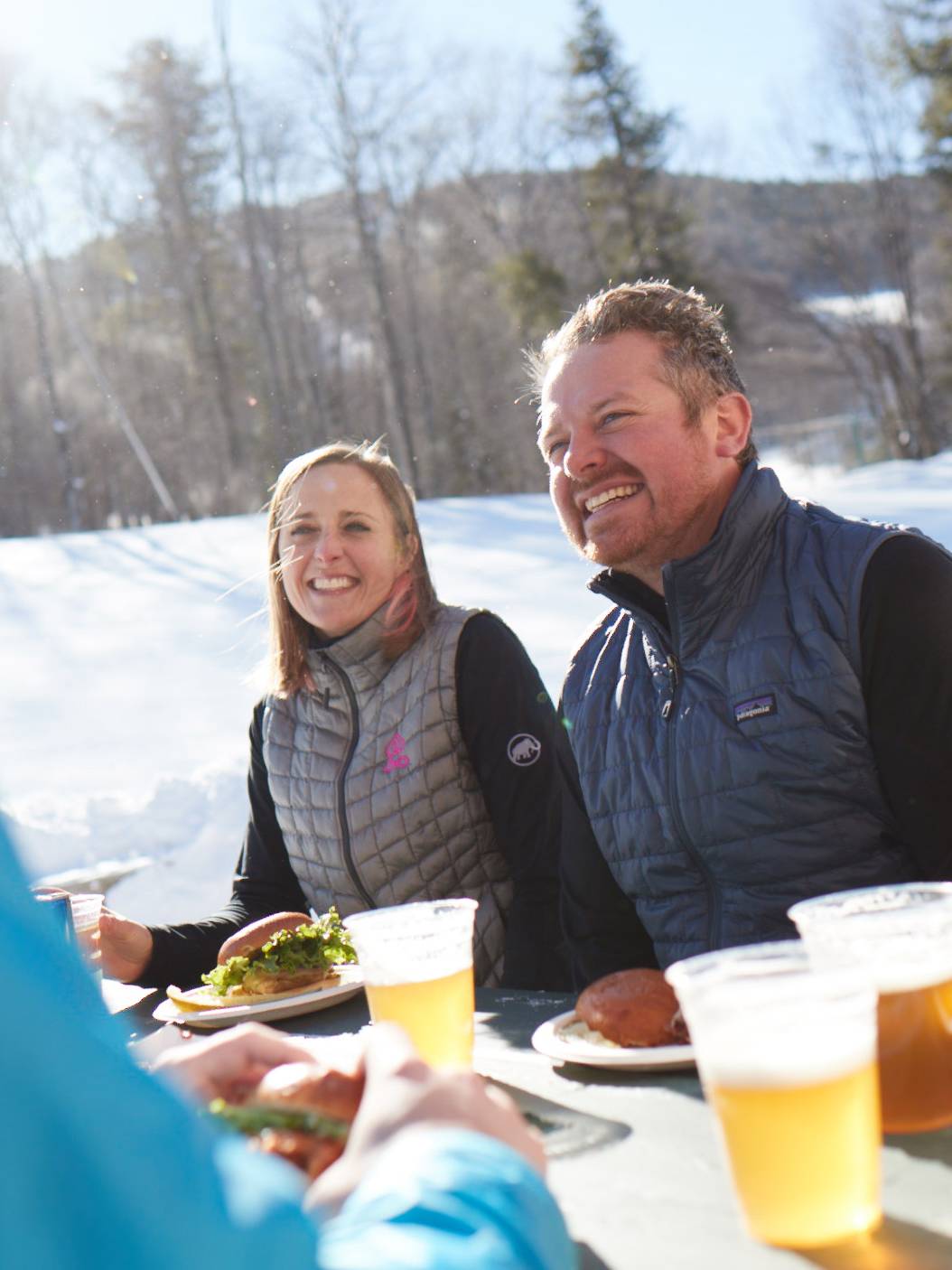 People eating at Camp III