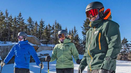 Group of skiers at North Peak