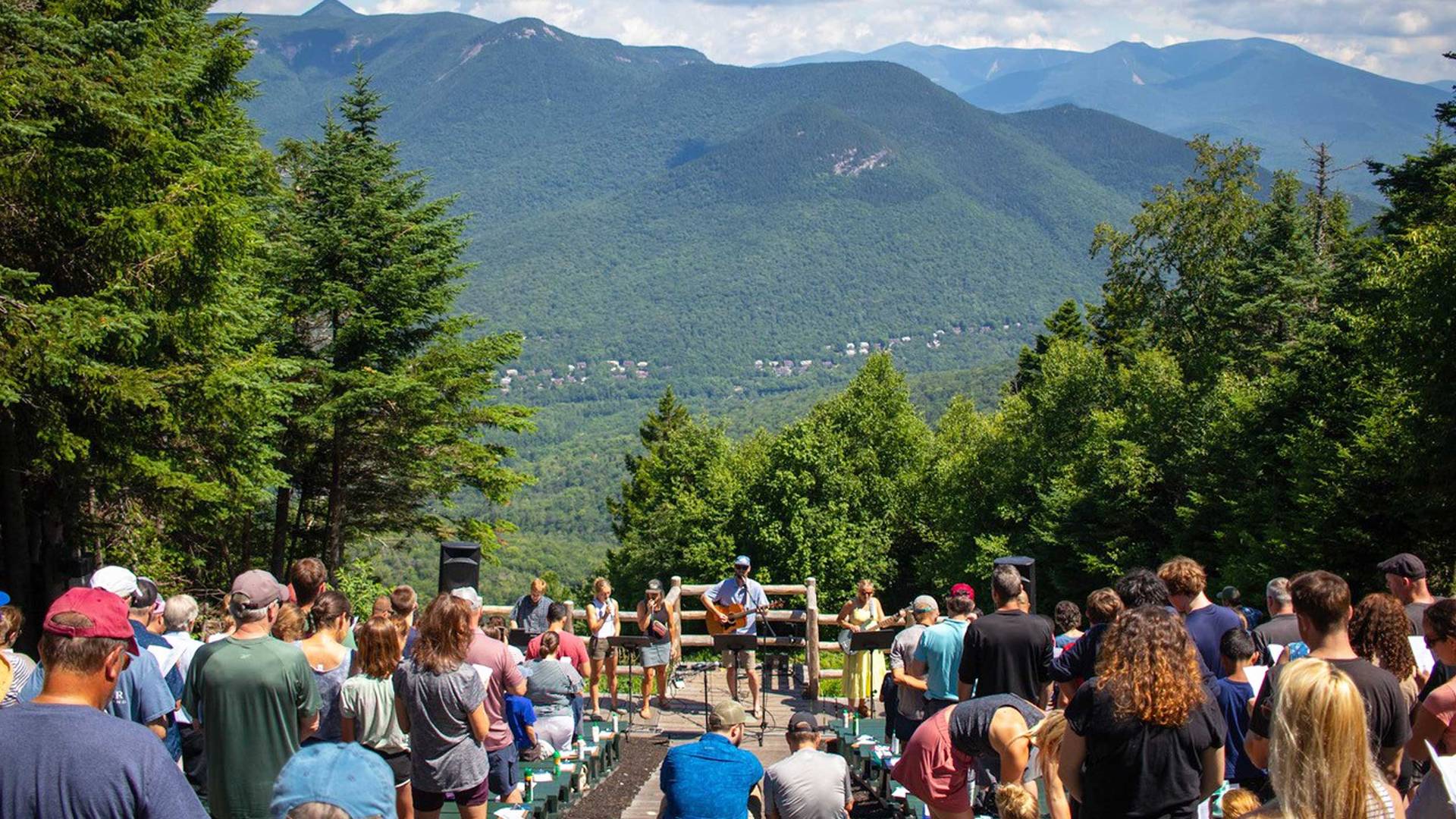 Summer Worship Service at amphitheater