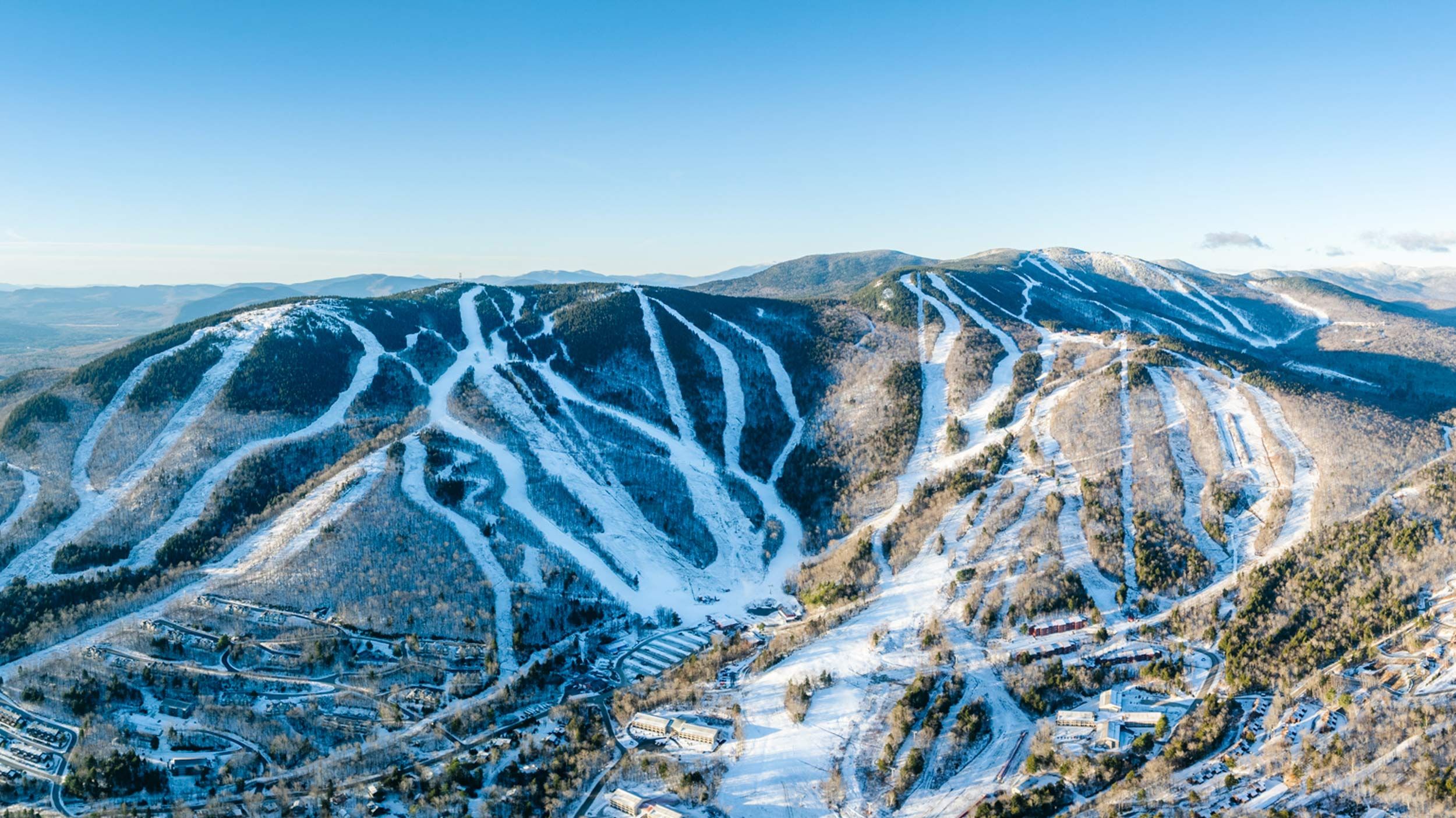 Sunday River Scenic Winter Aerial Photo