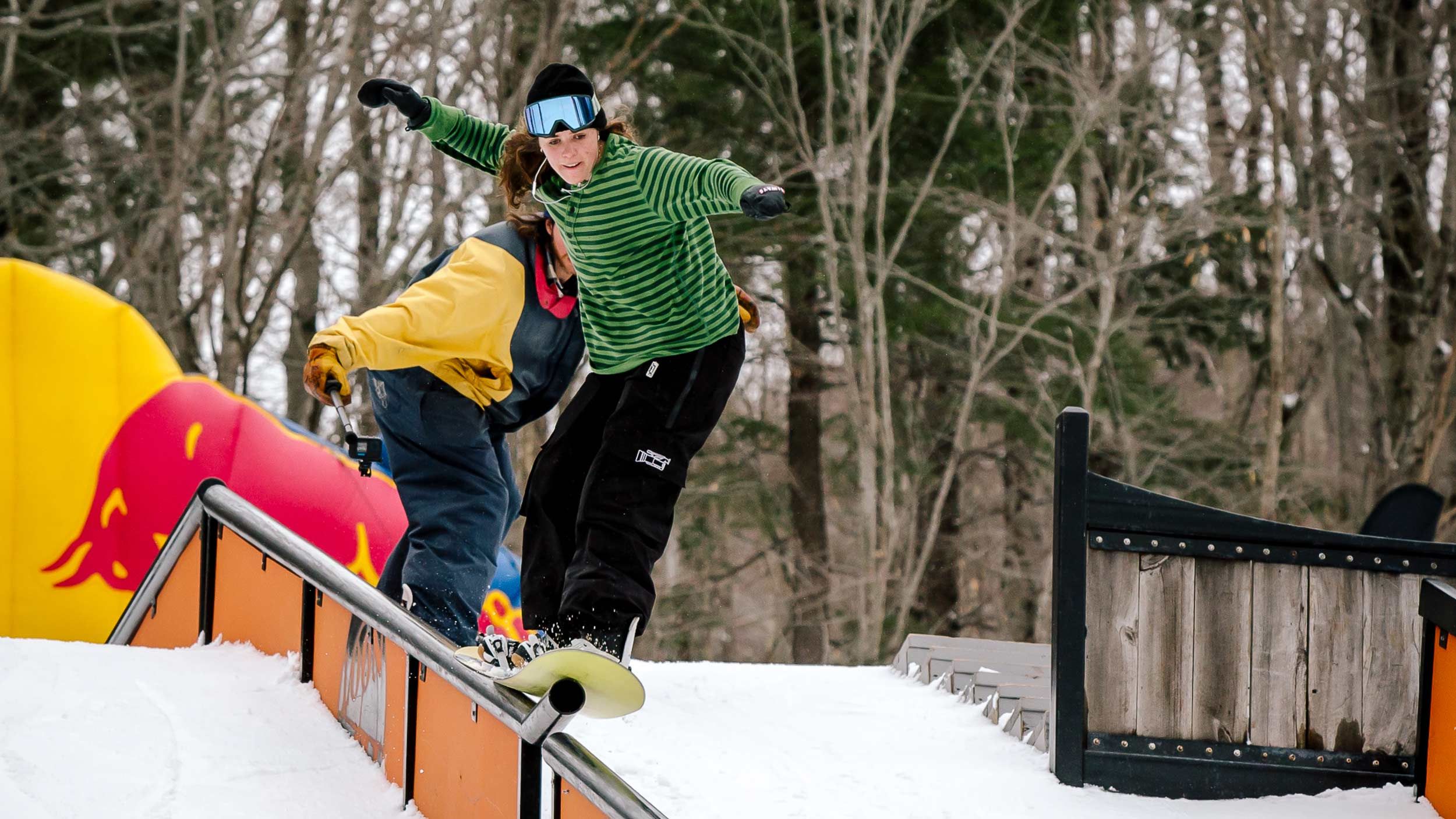 female on rail feature