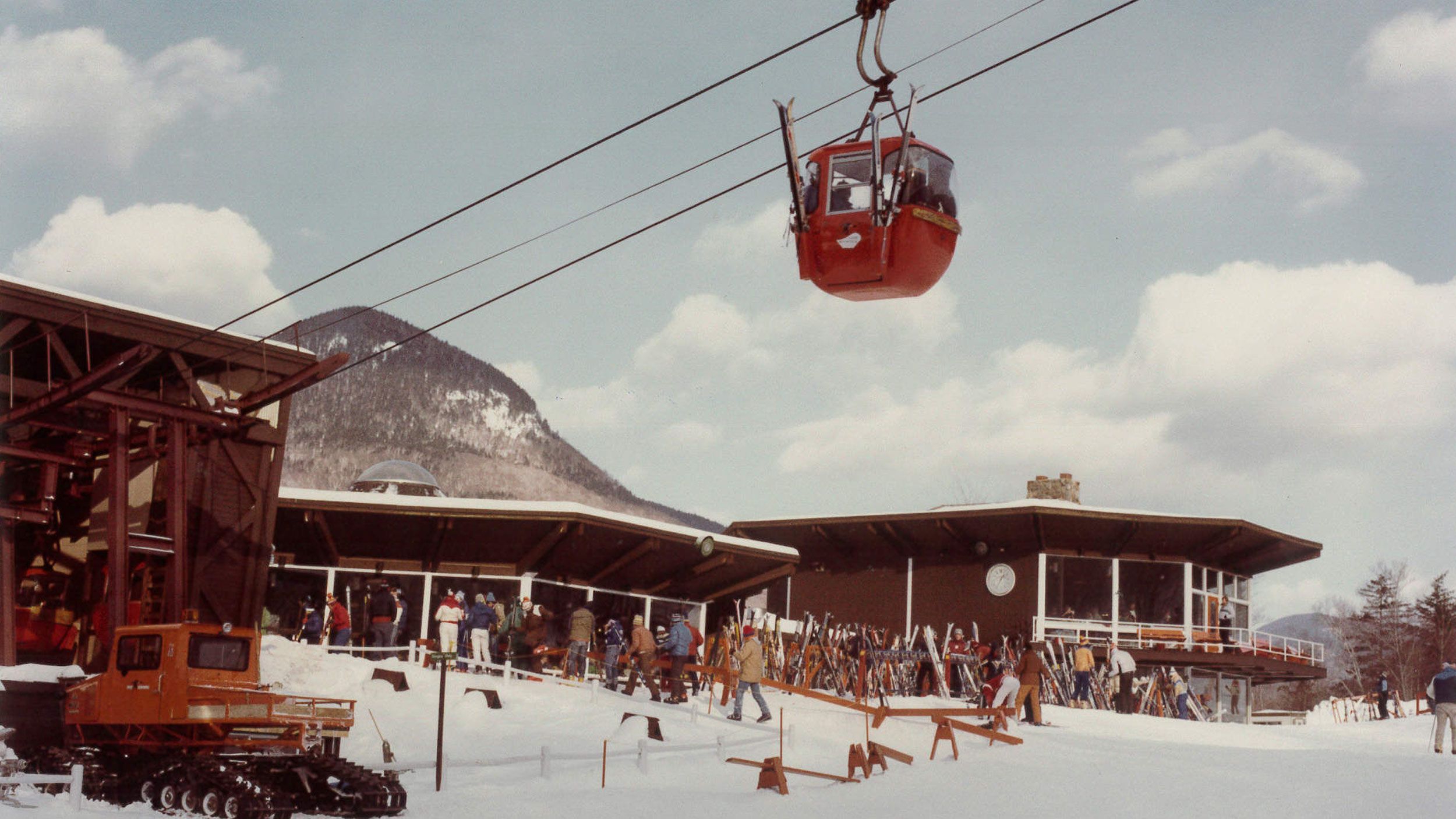 old gondola image with octagon base area in the back