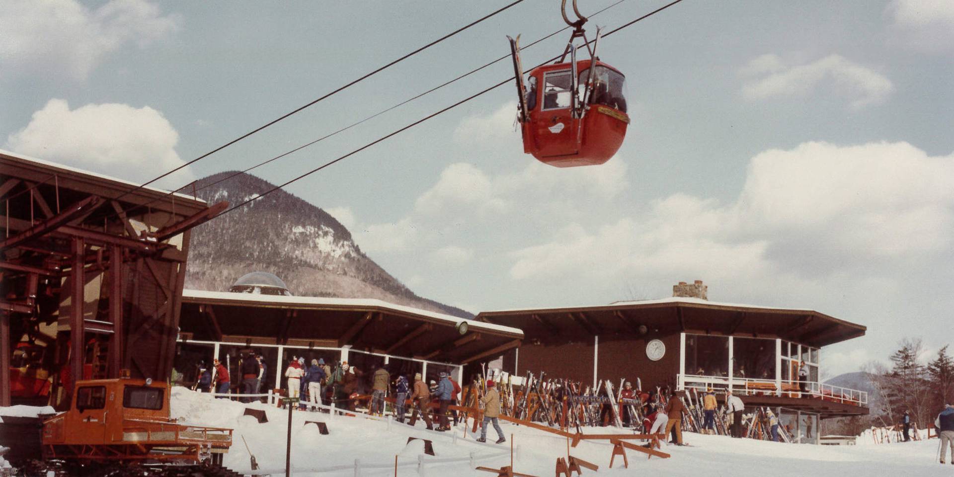 old gondola image with octagon base area in the back
