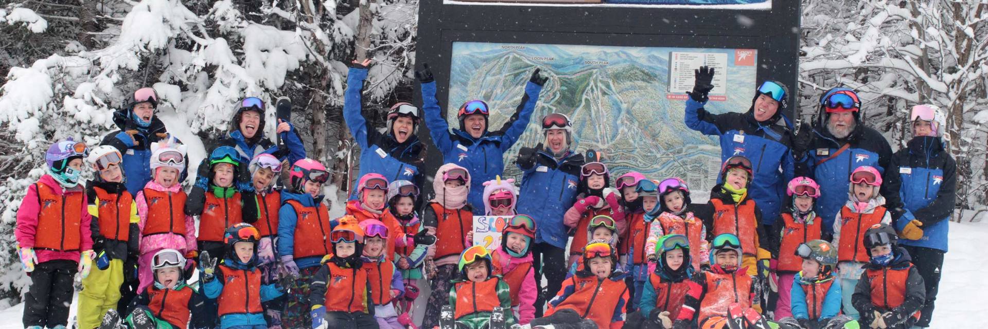 group photo at loon peak