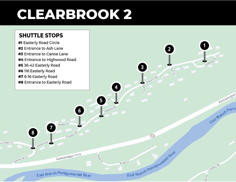 Clearbrook 2 Shuttle Route Map