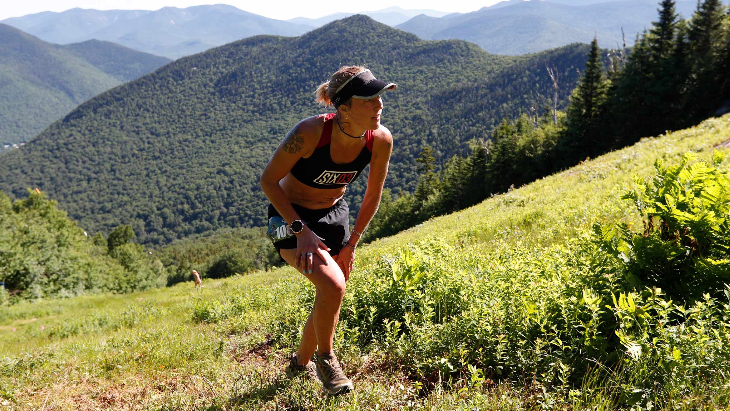 Racer on Upper Walking Boss at Loon Mountain Race