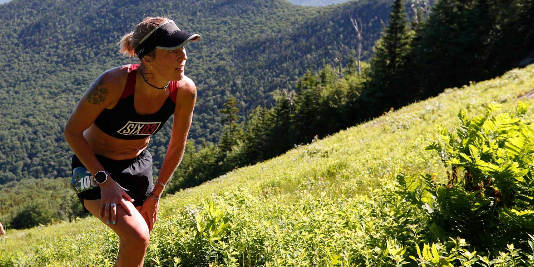 Racer on Upper Walking Boss at Loon Mountain Race