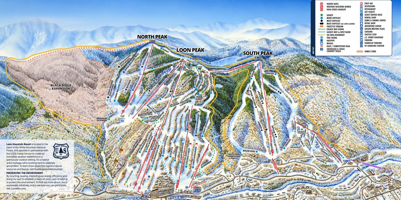 Trail Map with Black Ridge Expansion