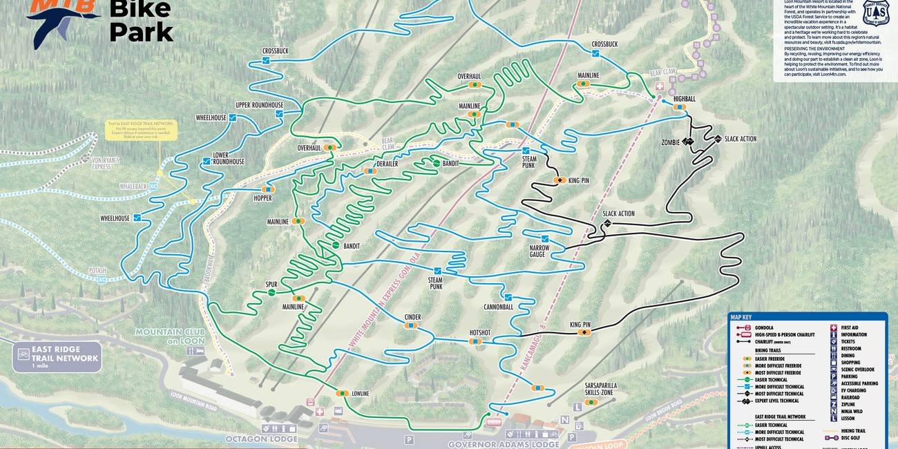 Bike Park Trail Map