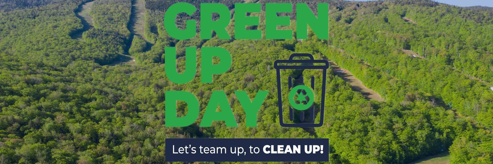 Drone image of Kancamagus Highway in the summer