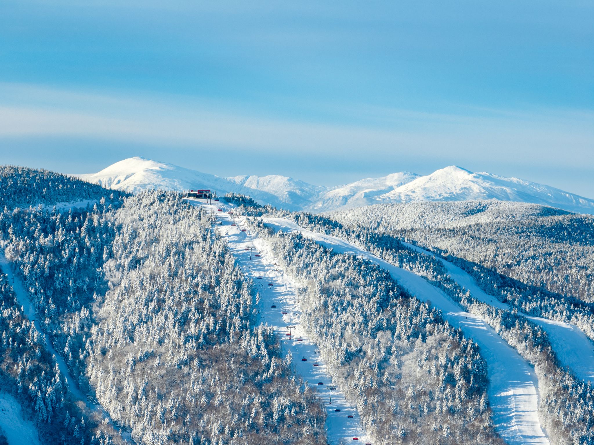 Aerial view of the Jordan 8 at Sunday River