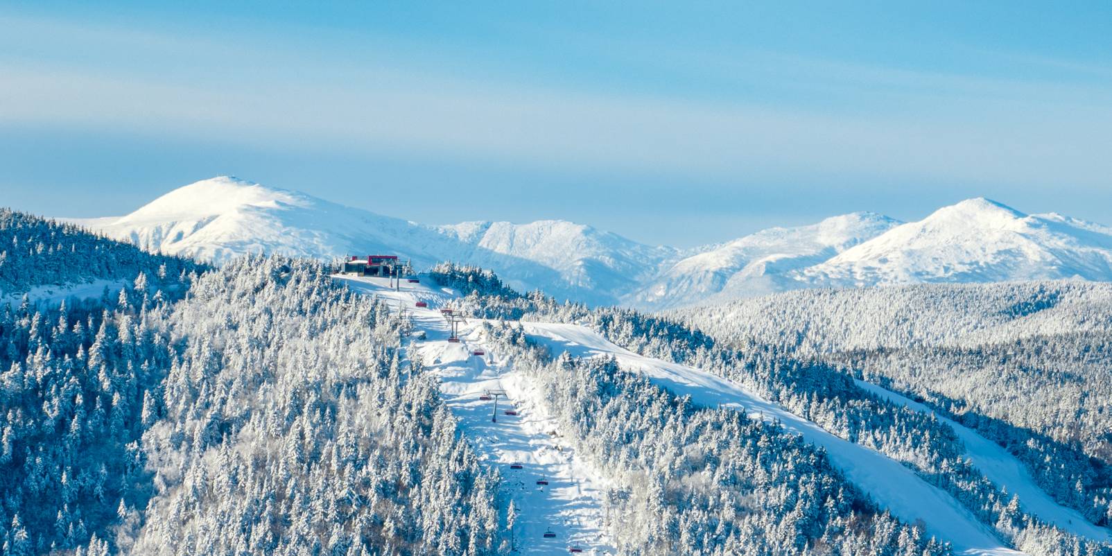 Aerial view of the Jordan 8 at Sunday River