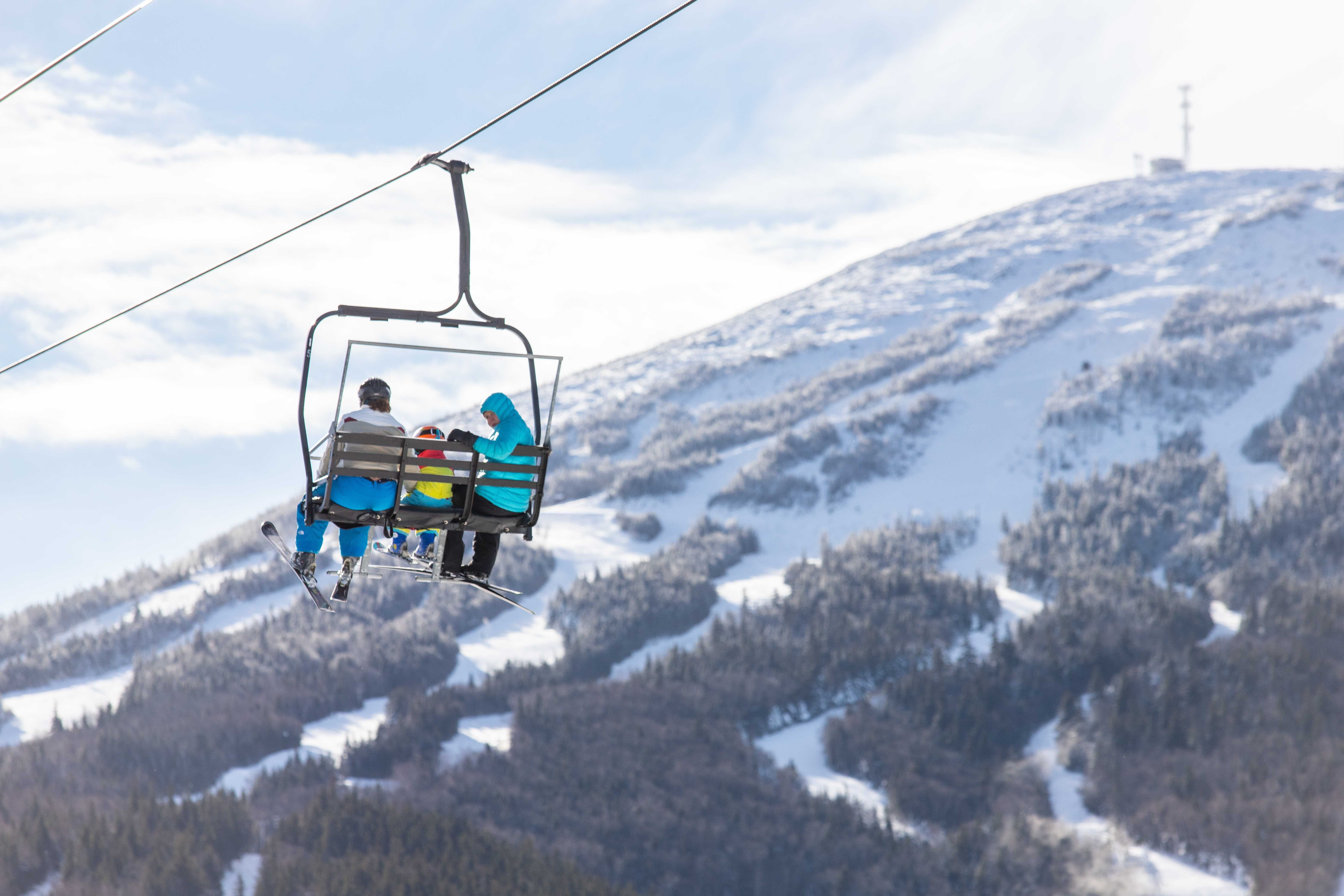 A chairlift at Sugarloaf Resort