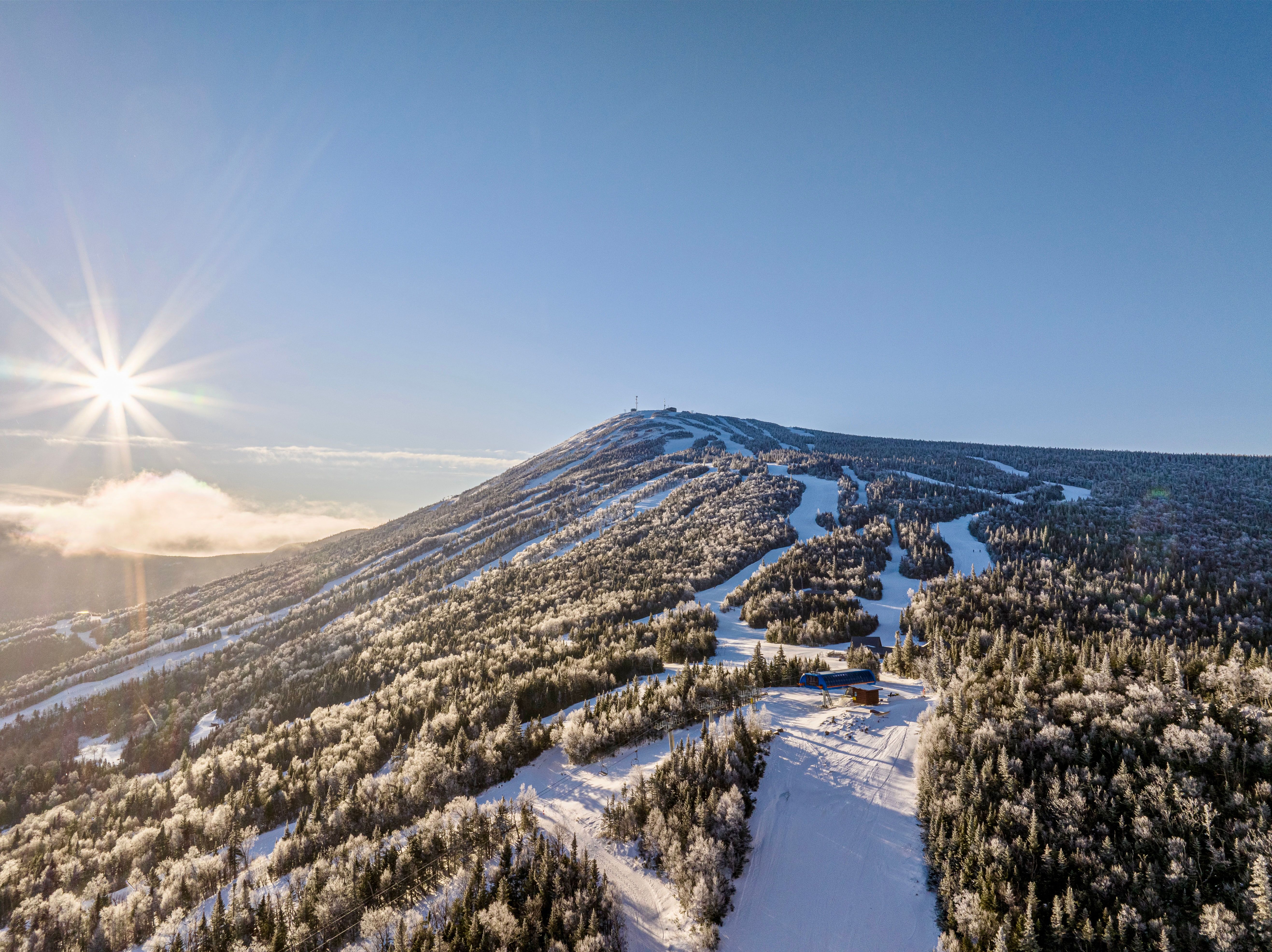 Aerial view of Sugarloaf's new West Mountain terrain expansion.