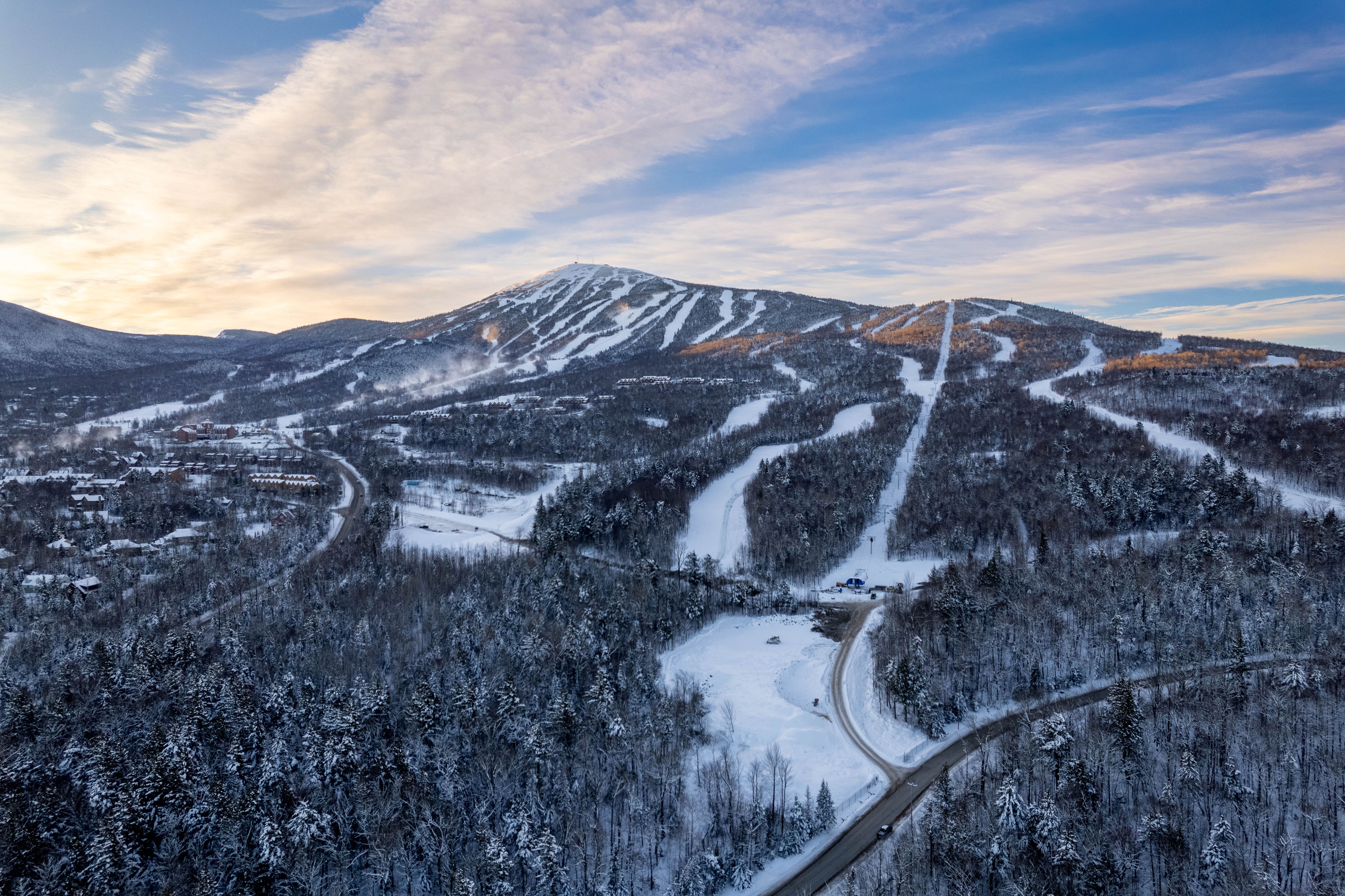 Aerial view of Sugarloaf's new West Mountain terrain expansion.