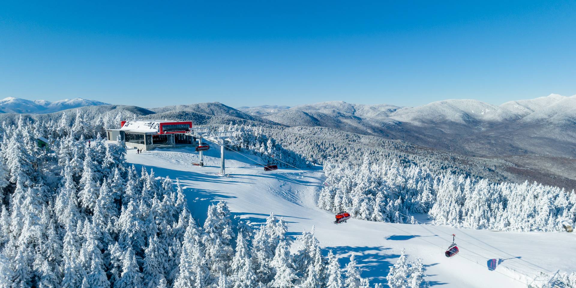 Aerial view of the Jordan 8 at Sunday River