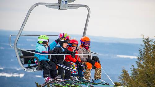 Young group of Adventure campers
