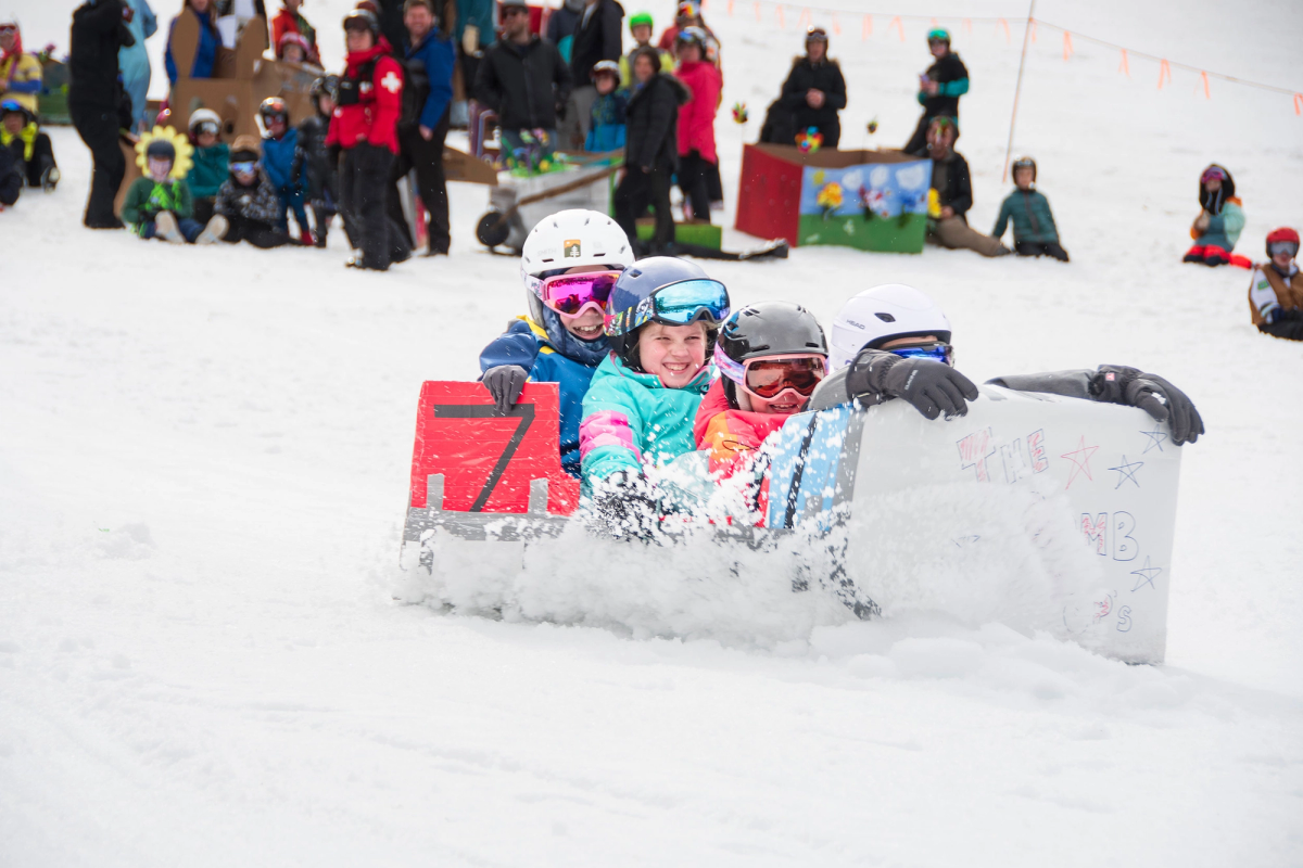 Events | Cardboard Box Race | Pleasant Mountain