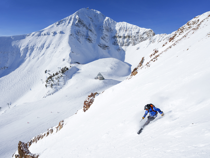 Skier at Big Sky, Montana