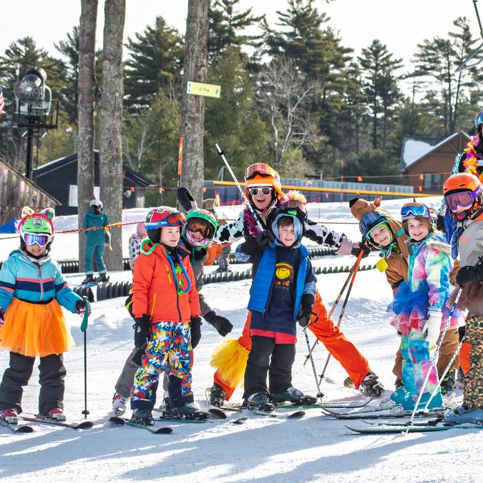 Young group of Adventure campers