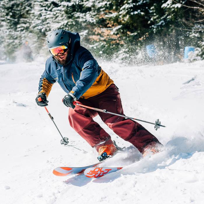 Nick charges through bumps