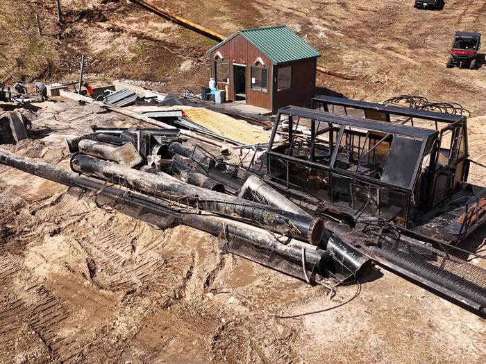 The old bottom terminal ready for removal