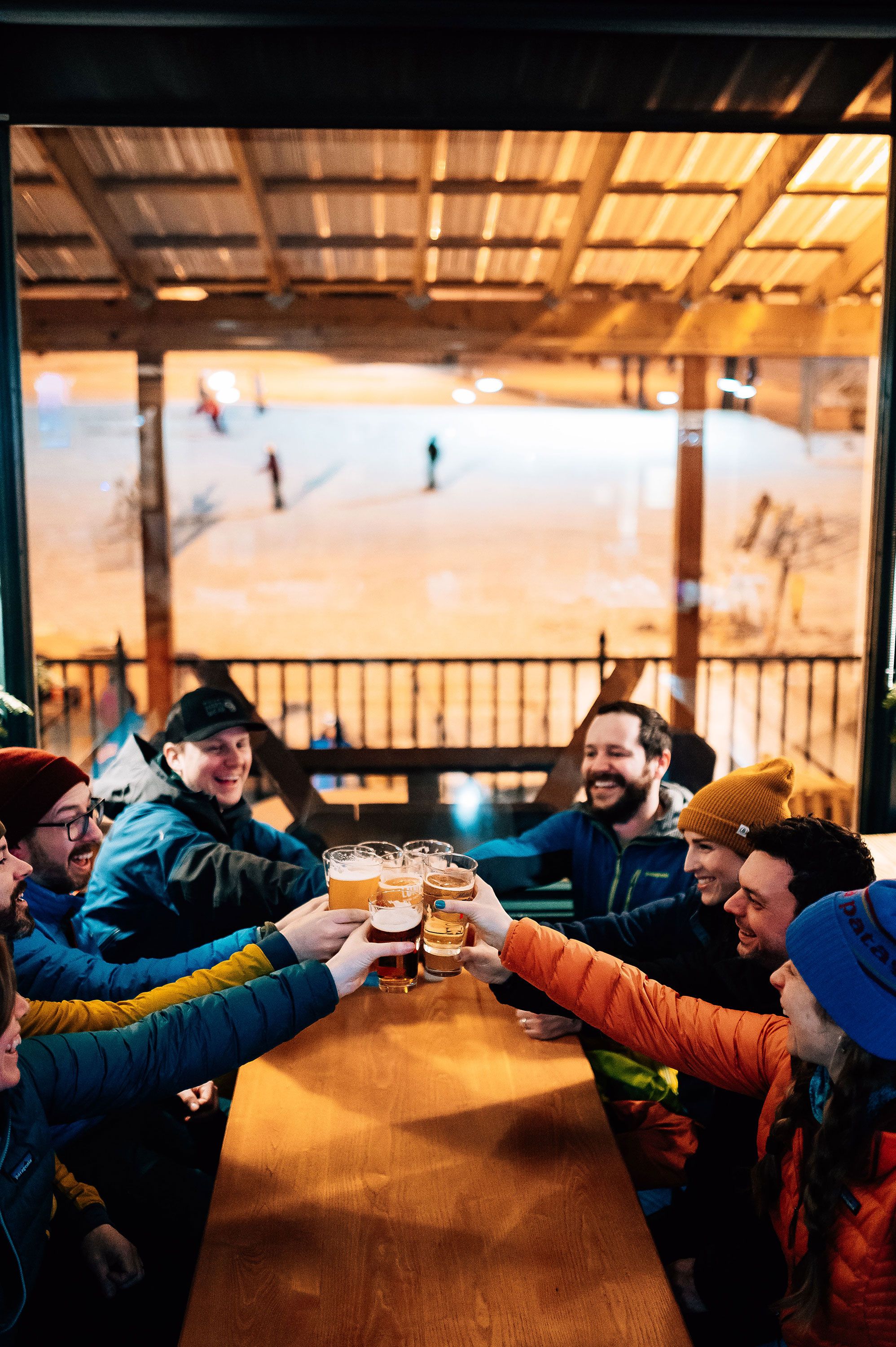 Group Cheers at Blizzard's Pub