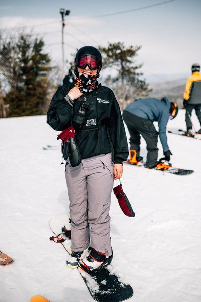 Park Ranger smiles at the summit