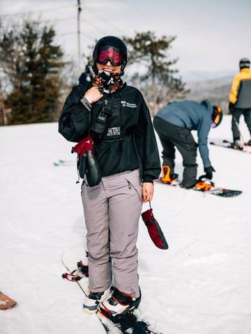 Park Ranger smiles at the summit