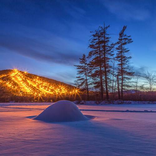 Night Skiing at Pleasant Mountain
