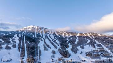 Sugarloaf aerial in winter