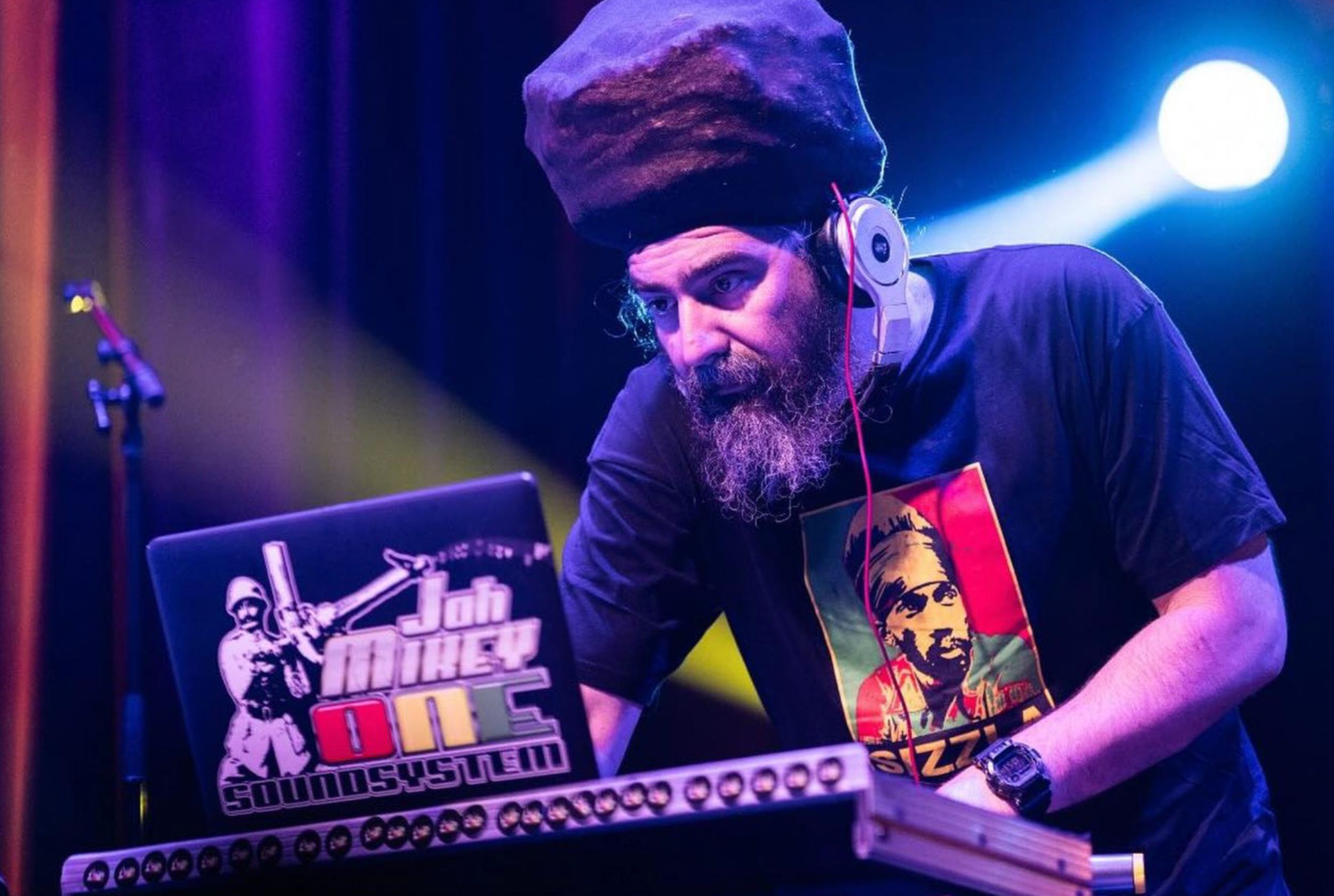 Jah Mikey One performing on stage