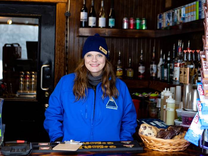 Bar tender at Sugarloaf
