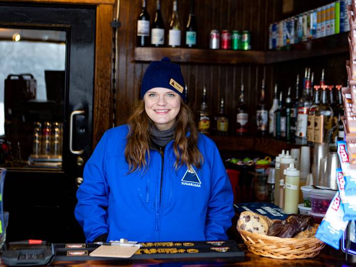 Bar tender at Sugarloaf