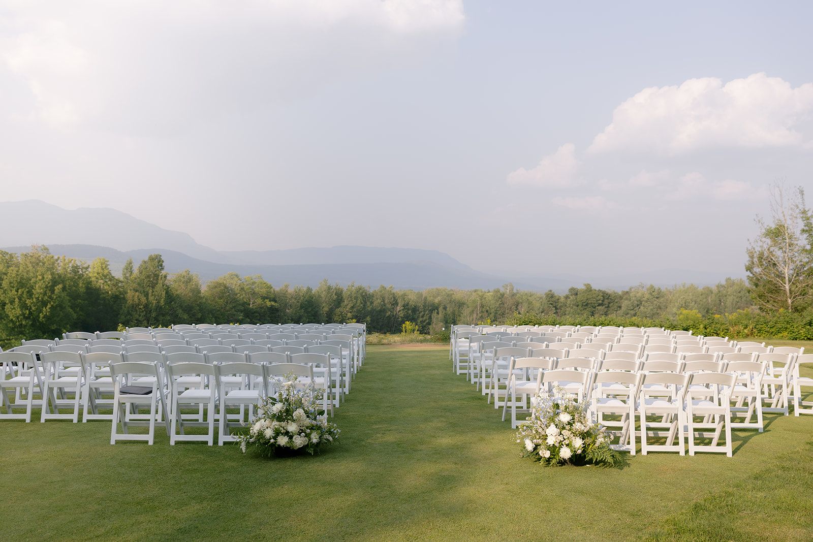 Wedding setup at Sugarloaf Golf Club