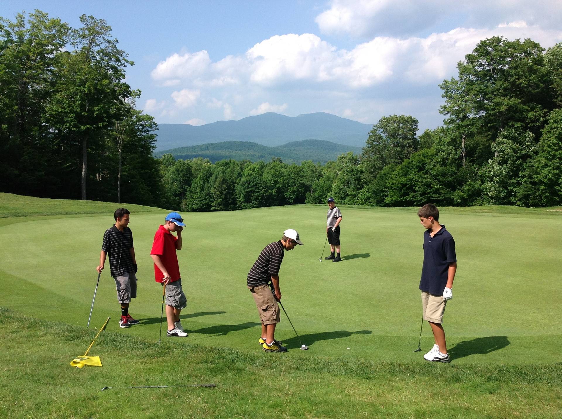Golf team on the greens
