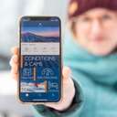 female holding mobile phone