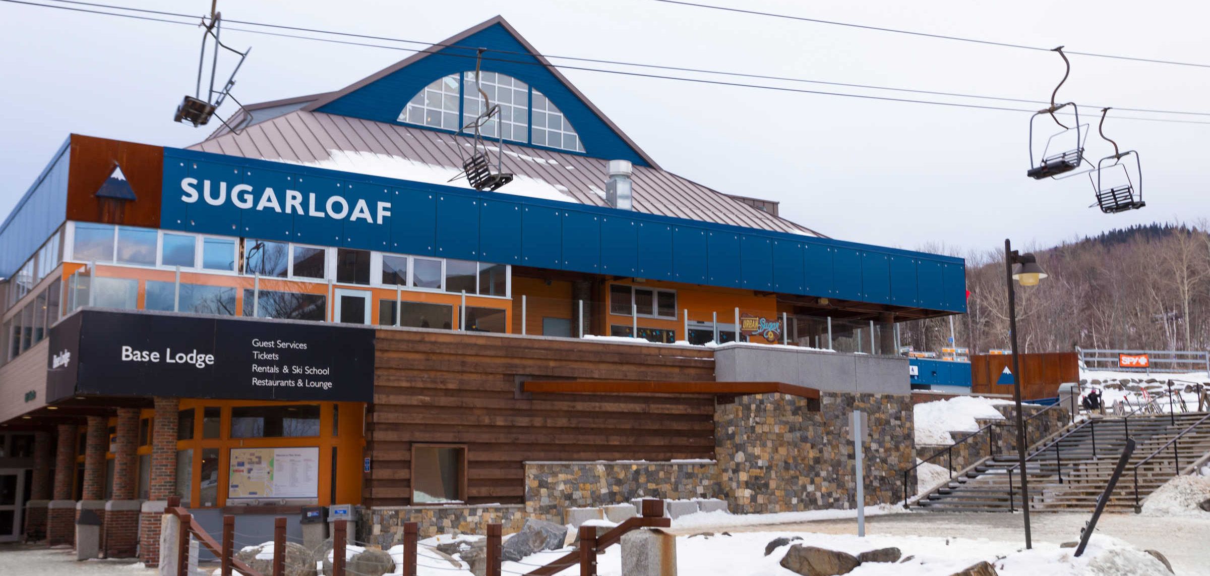 Sugarloaf Base area winter