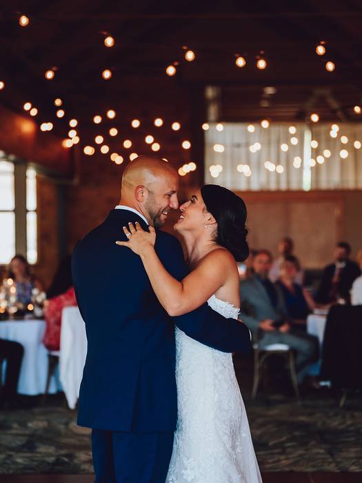Couple dancing in King Pine Room