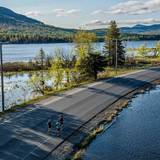 Sugarloaf Marathon runners with Sugarloaf in the foreground