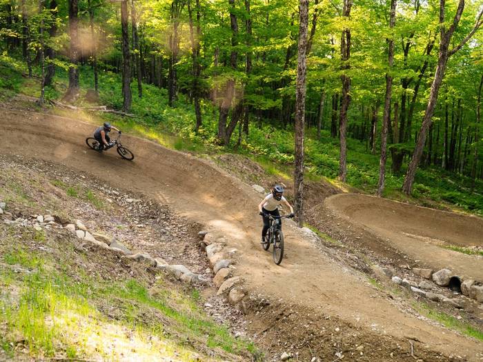 Bikers at Sugarloaf Bike Park