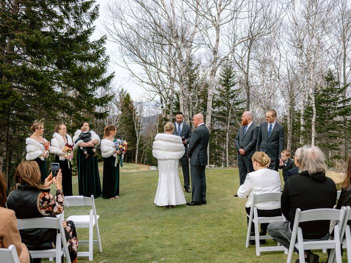 Strokes outdoor wedding