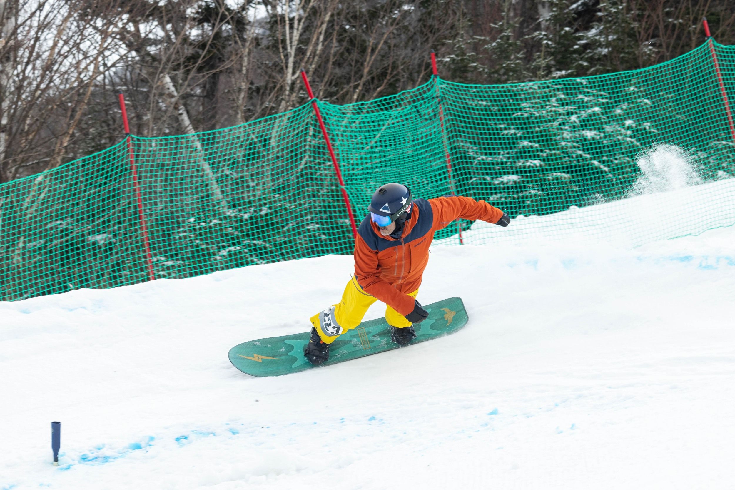 Banked Slalom Snowboarder