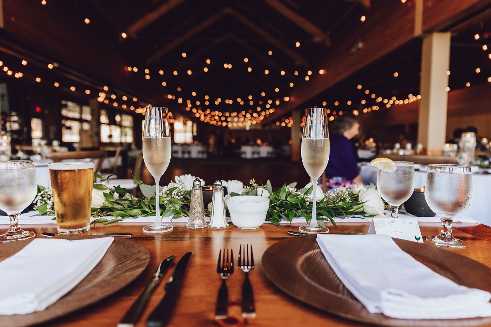 Wedding Reception in King Pine room