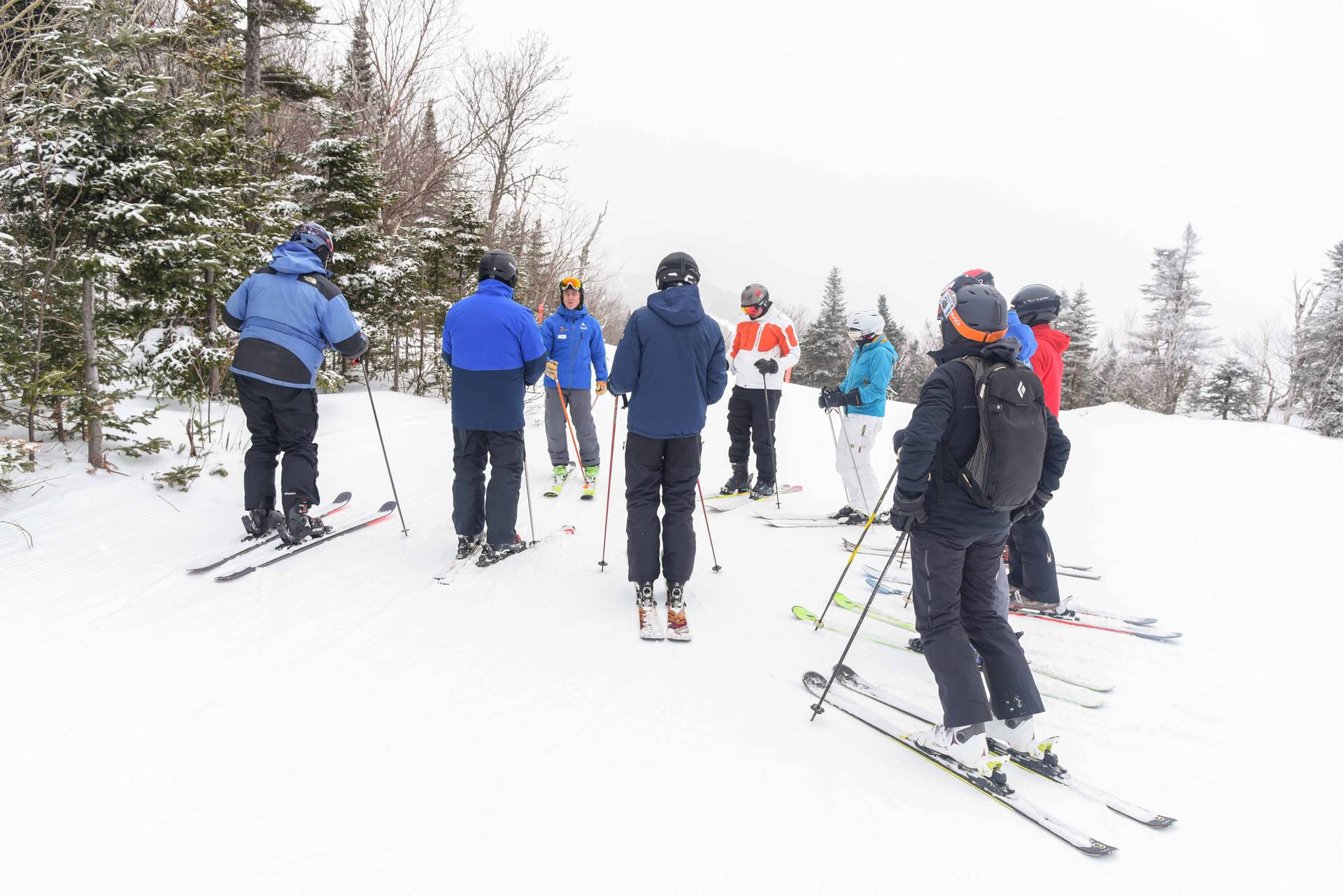 Adult ski lesson
