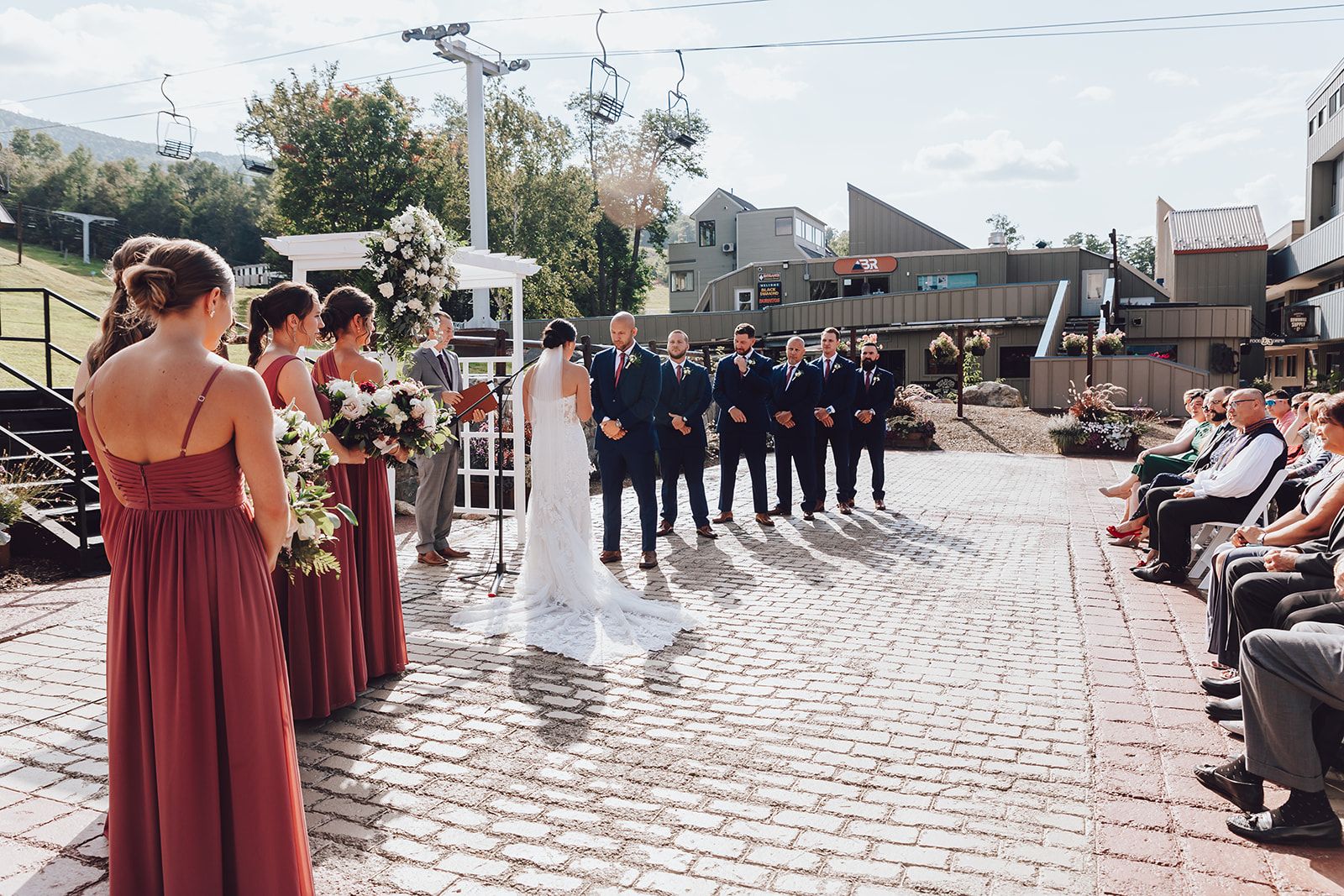 Bridal party on the Beach