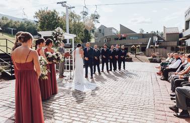 wedding party on the Beach