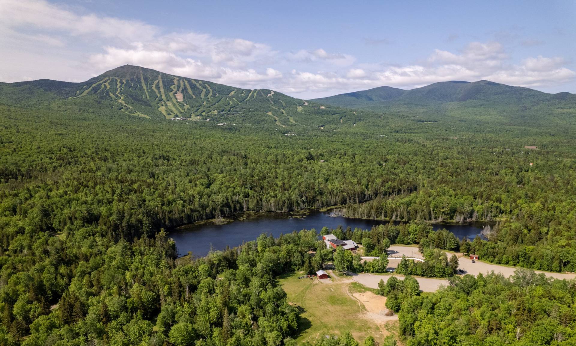 Sugarloaf Outdoor Center aerial view in the summer