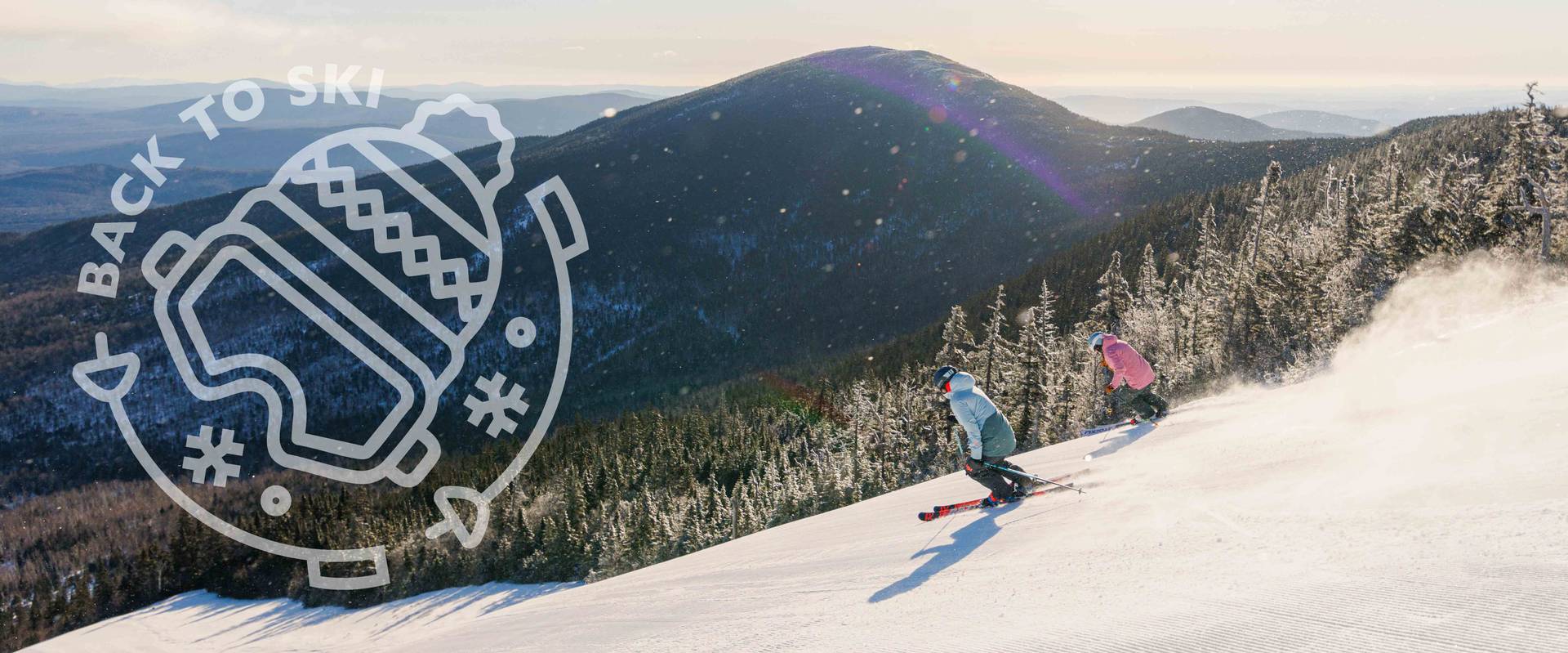 Skier looking out into distance
