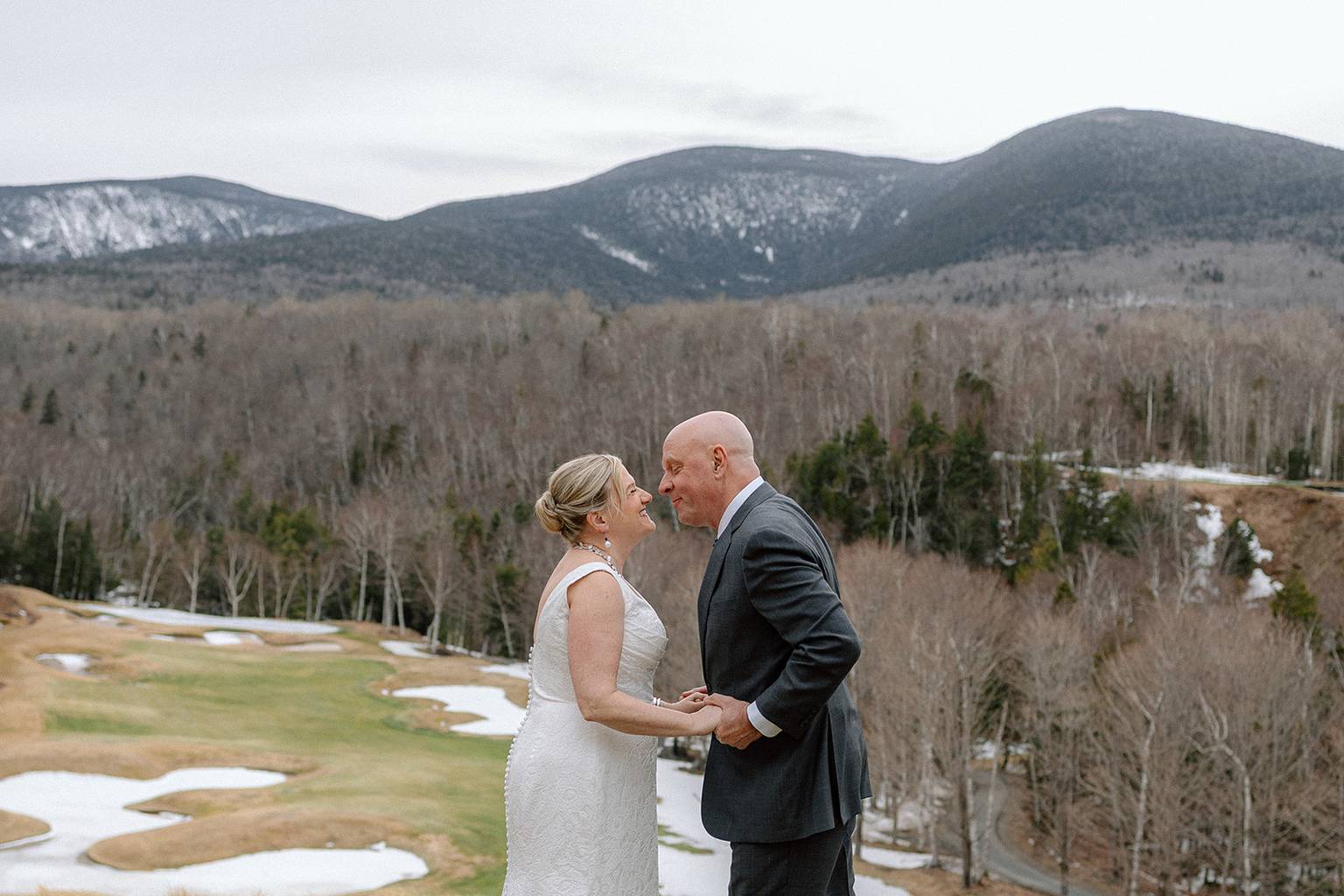 Couple on golf course